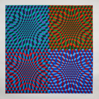 Victor Vasarely - Senza Titolo