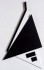 Bianco e nero, 2007 - acrilico su legno, 60 x 43 cm, 