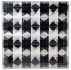 Biforcazione perfetta optical, 2001 - nylon fabric on plexiglass display case, 90x90x9 cm, 