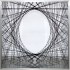 Sfera negativa, 1964/2007 - steel and cotton thread , 50 x 50 x 50 cm, 